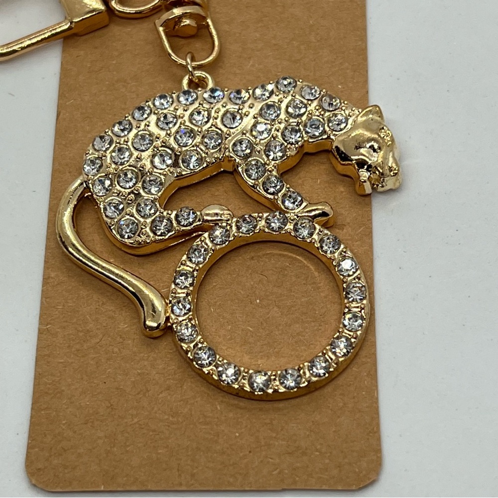 Set of 5 Rhinestone Animal Keychains | NIP Bag Purse Charms Keychain Bling Lot - Picture 6 of 13
